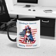 thumbnail image 5 of Democratic Australian Shepherd Making Woof Count Election 2024 11oz Accent Two-tone Mug Aussie Dog Lover Gifts Coffee Tea Cup - 01001, 5 of 5