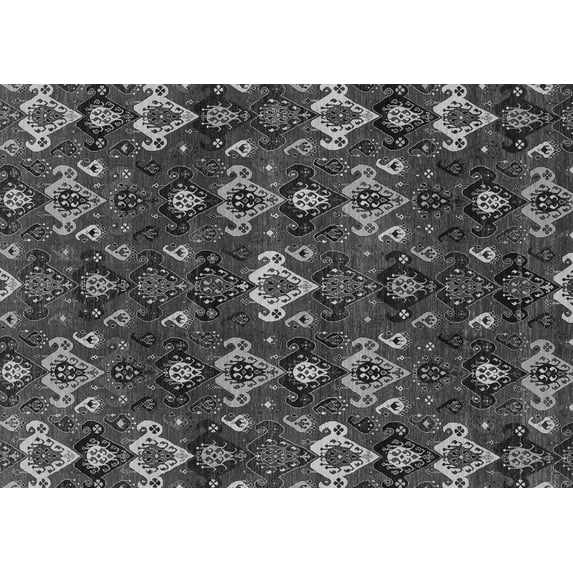 Ahgly Company Indoor Rectangle Abstract Gray Modern Area Rugs, 8' x 12'