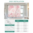 thumbnail image 6 of Coastal Pink Tie Up Curtains for Windows 63 Inch Length Balloon Curtains Kitchen Adjustable Balloon Window Shade Ocean Coral Starfish Shell Modern Sea Tie Up Valance Bathroom Curtain Window 42"x63", 6 of 6