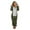 ZZZC-Army Green, variant on jsaierl Christmas Pajamas for Women Onesies, Fleece Onesie Pajamas for Women Zipper Hooded Jumpsuit Adult Plush One Piece Sleepwear Long Sleeve Cozy Soft Romper Christmas Pajamas