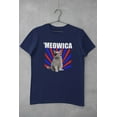 thumbnail image 5 of Old Glory Mens Cat 4th of July Meowica Short Sleeve Graphic T Shirt, 5 of 6