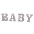 thumbnail image 4 of Juego de luces con letras BABY, románticas, blancas cálidas, grandes, LED BABY, funciona con pilas, decoración para bodas y fiestas., 4 of 14