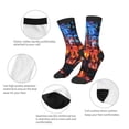thumbnail image 3 of Fuzoiu Magical Stained Glass Castle Print Kids Socks For Boys Girls,Grip Crew Socks with Non Slip,Lightweight Stretch Crew Socks,Toddlers Crew Boot Socks, 3 of 5