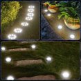 thumbnail image 4 of Fohil 12 Pack Solar Ground Lights Outdoor,12 LEDs Solar Disk Lights Waterproof Ground Lights for Pathway Lawn Yard Walkway Garden Decor, 4 of 7