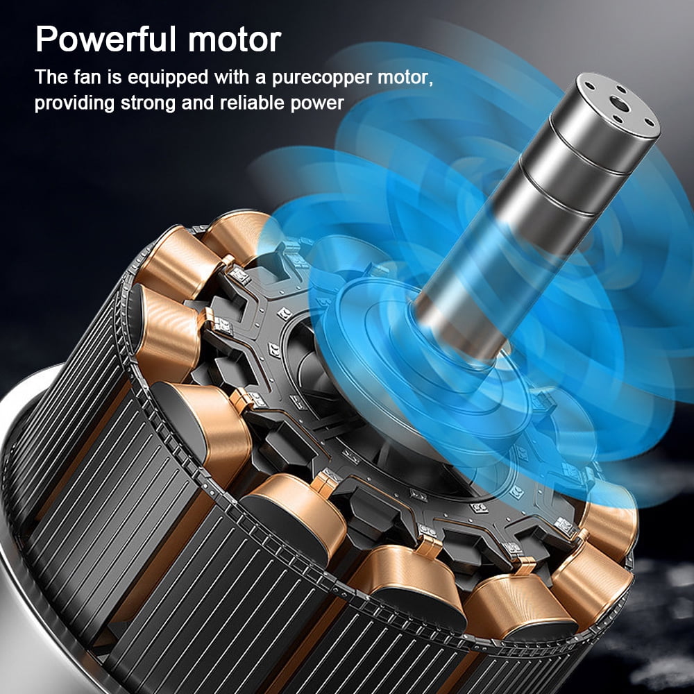 walmeck Car Electric Fan Automotive General RearSeat Back Fan Speed Adjustable Fan for Car In