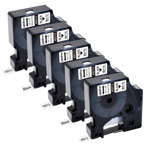 Replace DYMO D1 Label Tape 45013 S0720530 D1 Refills Compatible for DYMO LabelManager 160 280 420P