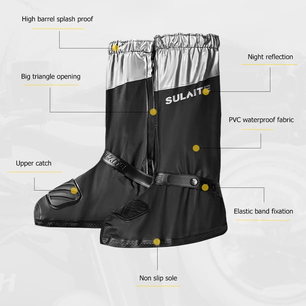 1 par de fundas impermeables para zapatos, protector de calzado para motocicleta (XXL plateado) Ehuebsd http://w.neototem.com/image/751210.05/normal/751210.05-3.jpg