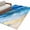 DarkBlue Gainsboro SandyBrown, variant on 3'x5' Area Rugs, Blue Coastal Indoor Outdoor Area Rug for Living Room Bedroom, Luxury Nautical Summer Beach Seaside Washable Bathroom Rugs Kitchen Floor Carpet Mats Home Decor Aesthetic