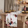 thumbnail image 2 of Table Runners 90 Inches Long Dress Scarves, Pink Valentine's Day Farmhouse Coffee/Dining/Kitchen Table Runner for Living Room, Spring Floral Eucalyptus Leaves Wooden 13x90 Inch, 2 of 9