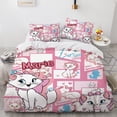 thumbnail image 3 of Disney-juego de ropa de cama de dibujos animados para niños y niñas, edredón de dibujos animados de Marie Cat, tamaño Queen y King, Kawaii, funda de almohada, regalo, 3 of 5