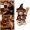 Black1, variant on Clearance! Zguuel Halloween Pumpkin Highland Cow Figurine, Resin Scottish Cow Statue with Jack-O'-Lantern, Farmhouse Tabletop Decor for Home