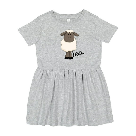 Inktastic Baa. Cute Sheep Design Girls Toddler Dress