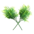 thumbnail image 4 of OUNONA Artificial Fern Leaf Plant for Home Decoration 2 Pieces Plastic Green Indoor Outdoor 6.7 Inches, 4 of 8