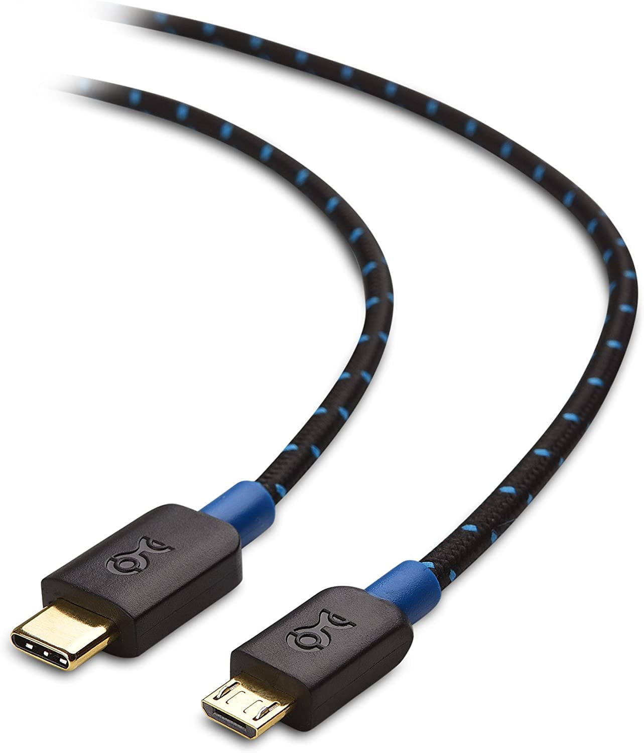 waar dan ook delen Verborgen Cable Matters Cable Matters USB C to Micro USB Cable (Micro USB to USB-C  Cable) with Braided Jacket 6.6 Feet in Black - Walmart.com