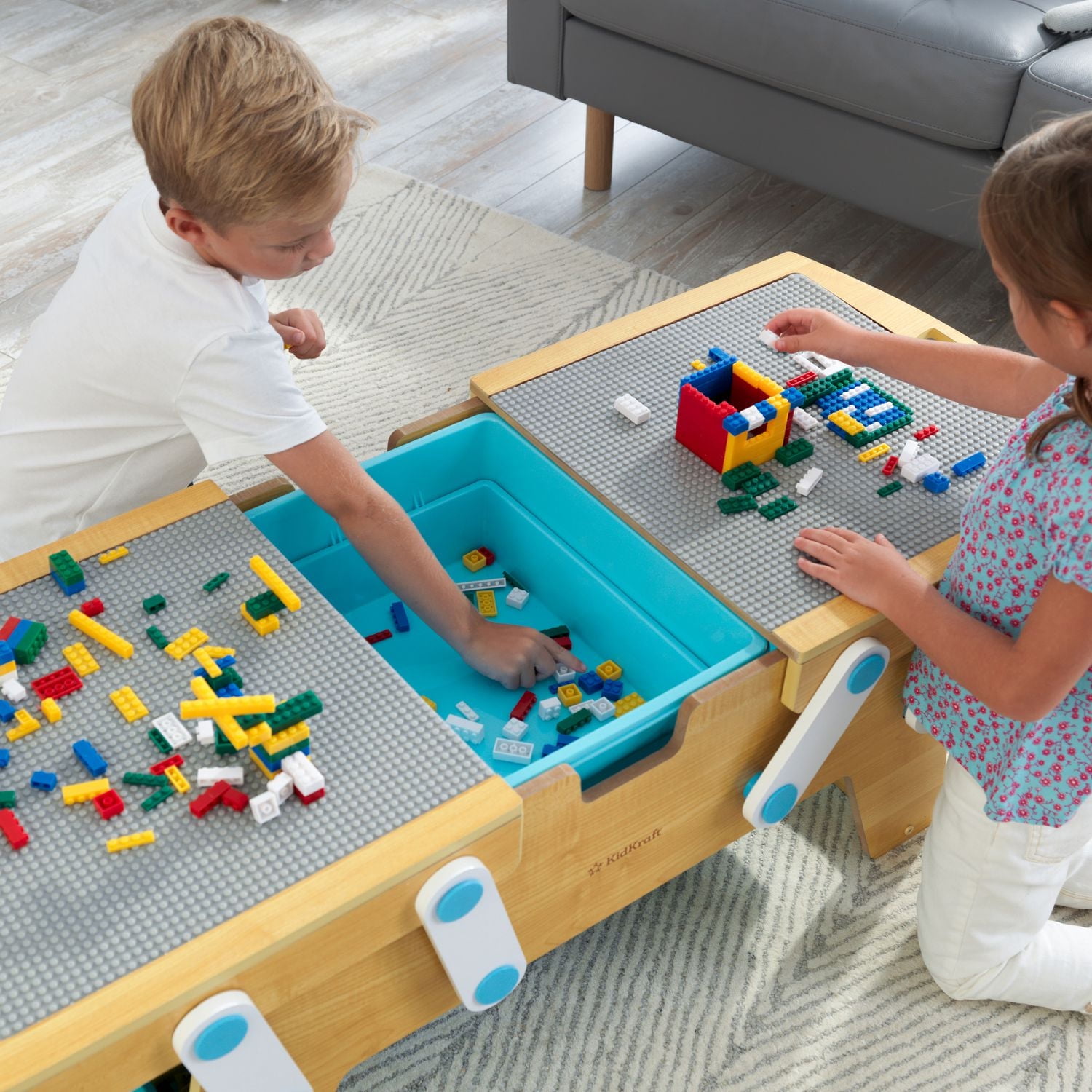 KidKraft Table Building Bricks Play N Store
