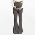 thumbnail image 4 of YHAJDS Maternity Women's Straight Leg Jeans Pregnancy Pants Stretch Over The Belly High Waist Casual Jeans, 4 of 5