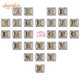 thumbnail image 2 of Hapiship-abalorio italiano de acero inoxidable para fabricación de joyas, pulsera de 9mm de ancho, con 26 letras doradas de Margarita Original, A-Z, DJ110, 2 of 4