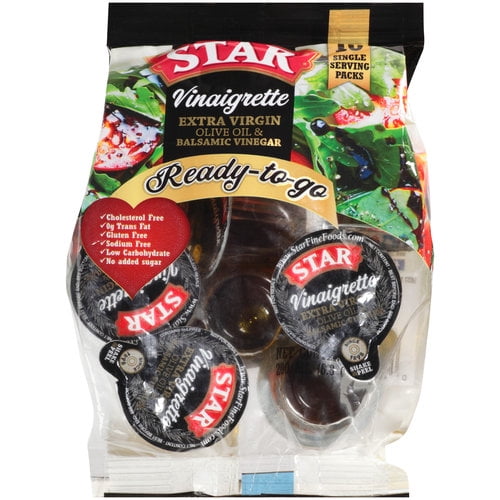 Star Vinaigrette Extra Virgin Olive Oil & Balsamic Vinegar, 10 ct, 6.8
