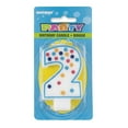 thumbnail image 1 of Polka Dot Number "2" Birthday Candle, 1 of 2