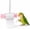 Pink, variant on Bird Shredding Toy with Hanging Foraging Paper Roller & Metal Chain, Chewing Enrichment Cage Accessory for Cockatiel Conure Parakeet Medium Birds (Green)