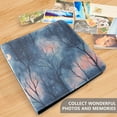 thumbnail image 4 of FORMRS 3 Ring Photo Album 4"x6" Self Adhesive Large Capacity PU Leather Cover, Trees in The Night, 4 of 8