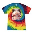 thumbnail image 1 of Wild Bobby, Flamingos in Summer on Beach, Animal Lover, Tie-Dye Tees, Reactive Rainbow, Large, 1 of 3