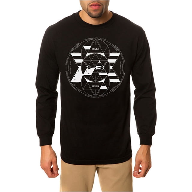 Black Scale The Constitution Of Scvle LS Graphic Camiseta para hombre, negro, pequeño Black Scale Camiseta gráfica