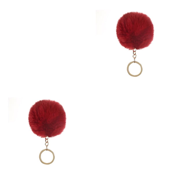 sweethay LLavero de bola peluda, llaveros encantadores creativos cómodos, llaveros delicados convenientes multifuncionales para mujeres Type6 NO6
