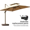 thumbnail image 4 of BRIGHTFUFU Outdoor Umbrella Replacement 1Set Iron Nylon Rotary Handle for Patio, 4 of 8