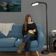 thumbnail image 6 of Lavish Home 63-Inch Adjustable Floor Lamp for Bedroom - Full Spectrum Natural Sunlight Lamp for Office with Bendable Neck for Reading Light, Craft, Studying, and Esthetician Light (Black), 6 of 6