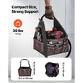thumbnail image 3 of KFFKFF 13-Inch Tool Bag with 45 Pockets, Open Top Design for Tool Organization, Electrical Maintenance Storage Bag with Handle and Adjustable Shoulder Strap, Portable Toolbox for DIY, 3 of 9