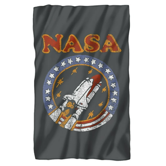 NASA Retro Shuttle Fleece Blanket 36' x 58'