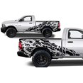 thumbnail image 1 of Factory Crafts Nightmare Side Graphics Kit 3M Vinyl Decal Wrap Compatible with Dodge Ram 6.5 Bed 2009-2018 - Matte Black, 1 of 2