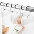 thumbnail image 6 of Shower Curtain 48"W x 72"L Retro Thanksgiving Flowers Pumpkins Fabric Shower Curtains Set with Hooks Water Repellent Bathroom Curtains Machine Washable Bathroom Accessories, 6 of 6