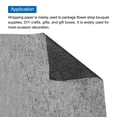 thumbnail image 4 of Unique Bargains Tissue Gift Wrapping Paper Tissue Paper Black 19.69x27.56 Inch 40 Pack, 4 of 7