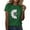 Green, variant on Short Sleeve T Shirts for Women Summer Simple Printing Comfortable Round Neck Casual T-shirt Tops