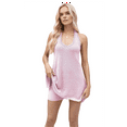 thumbnail image 2 of Women Summer Two Piece Sets Beach Vacation Outfits Halter Neck Tank Top and Shorts Set Knit Lounge Clothes Pink S, 2 of 7