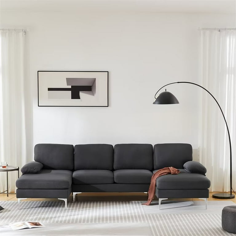 U shaped Sectional Sofa with 2 Chaise 114.2inch Modern