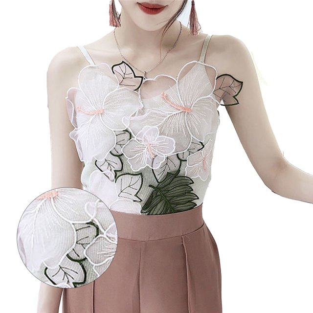 Camisola para mujer, Camisola con cuello en V y tirantes finos para mujer Camisola para mujer Diseño de última generación