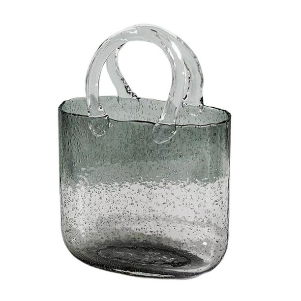 Erty Glass Bag Vase Glass Vases Fish Bowl Handmade Flower Vase Cute