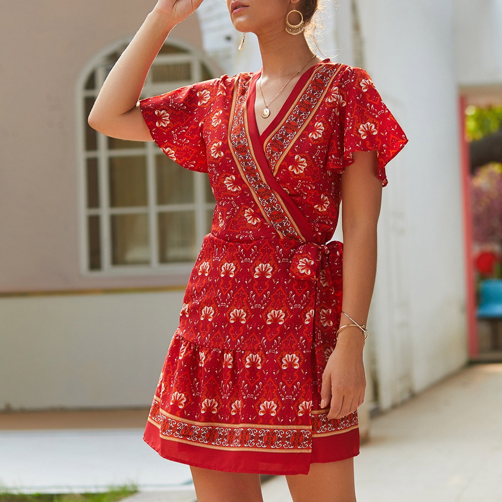 cute red summer dresses