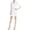White, variant on Women's Sexy Sheer Lace Flare Sleeve Bathrobe Nightie Satin Mid-thigh Robe