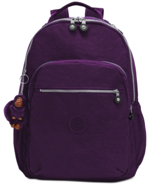 kipling purple backpack