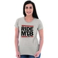 thumbnail image 4 of Ride MTB Mountain Bike Cyclist Womens Slim Fit Graphic Tee Brisco Brands S, 4 of 5