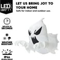 thumbnail image 3 of FT Halloween Inflatable Scary Ghost Outdoor Decoration Inflatable Window Breaker Decoration with Rotating Purple LEDs Blow Up Ghost Halloween Window Decor for Party Garden Yard Deco, 3 of 8