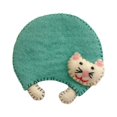 thumbnail image 1 of Hyasfey Handmade Felted Cat Coasters Soft Cup Mat for Hot Cold Beverages Cute Kitten Drink Coasters for Table Protection, 1 of 8