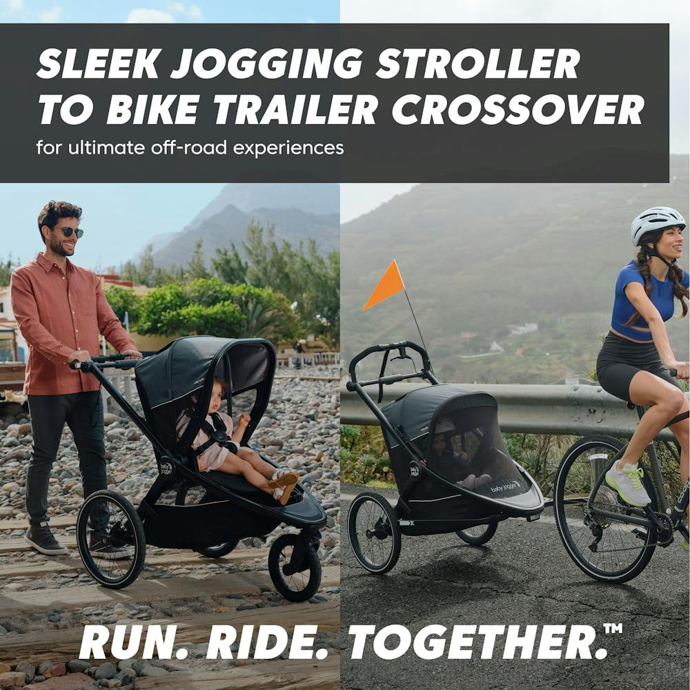 Baby Jogger city prix jogger x bike trailer, Ambition Black