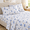 Blue Ditsy Floral-Full, variant on Full Bed Sheet Set, Blue Green Flower Pattern, Soft Breathable Microfiber With Deep Pocket Fitted Design