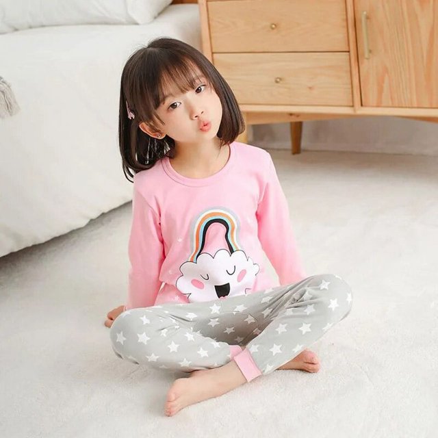 Pijamas de Navidad para niños y niñas, ropa de dormir de algodón, traje de dibujos animados, invierno, 2020