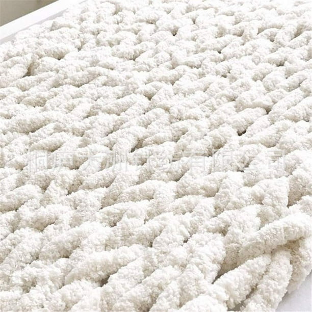 Knitted Blanket Coarse Comfortable Blanket Chunky Wool Blanket